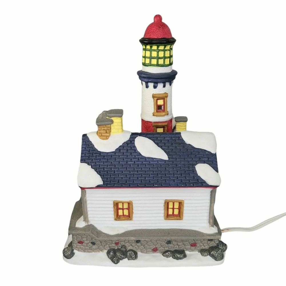 St Nicholas Square Lighthouse Village 1997 Vintage Lights Detailed Original Box